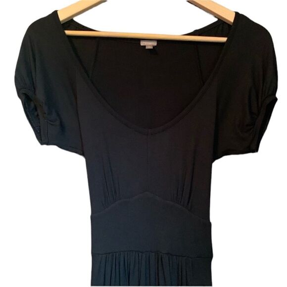 NWT! Halogen black midi dress with tie waist‎ - Picture 2 of 10